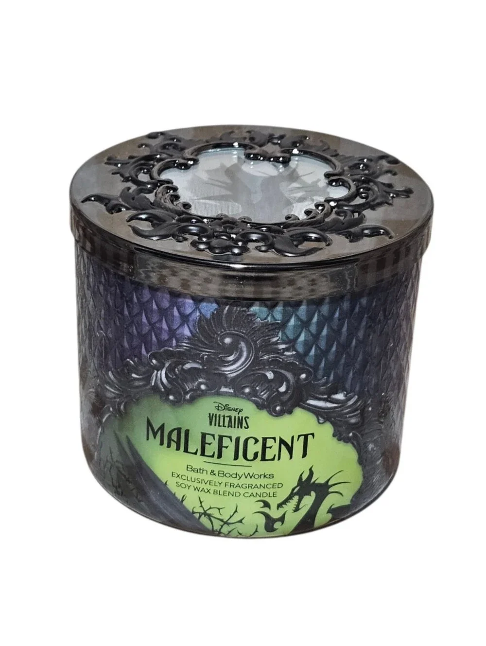 NEW Bath & Body Works Disney Maleficent Candle 3-Wick Candle Villains Collection